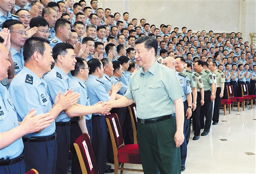 習近平接見空軍第十三次黨代會代表