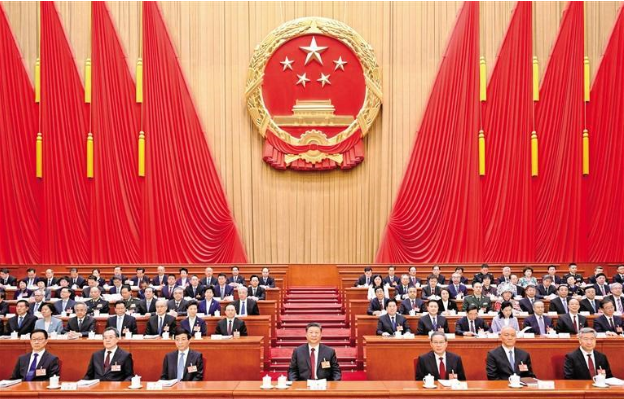 十四屆全國人大三次會(huì)議在京開幕   習(xí)近平王滬寧蔡奇丁薛祥李希韓正等在主席臺(tái)就座  李強(qiáng)作政府工作報(bào)告 趙樂際主持大會(huì)  聽取關(guān)于代表法修正草案的說明等